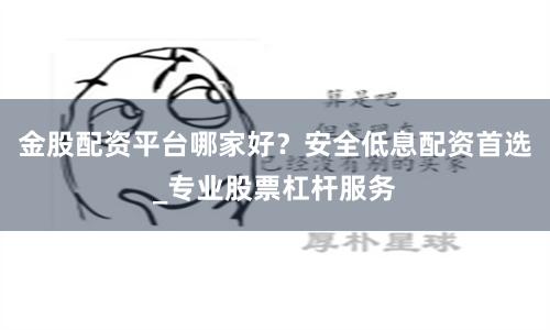 金股配资平台哪家好？安全低息配资首选_专业股票杠杆服务